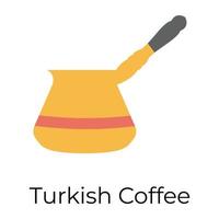 modieus Turk koffie vector