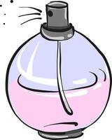 parfum fles , illustratie, vector Aan wit achtergrond