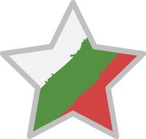Bulgaars vlag, illustratie, vector, Aan een wit achtergrond. vector