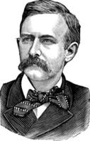 Joseph benson foraker, wijnoogst illustratie vector