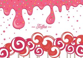 Roze Toffee Achtergrond vector