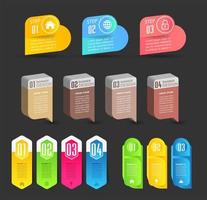 moderne tekstvaksjabloon, banner infographics vector