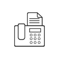 fax machine logo sjabloon vector icoon ontwerp