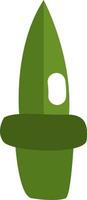 leger groen dolk, illustratie, vector Aan een wit achtergrond.