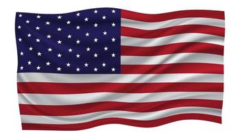 realistisch Verenigde Staten van Amerika vlag sjabloon ontwerp vector