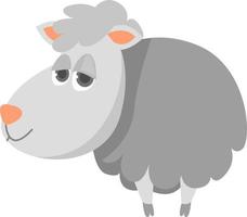 wit schapen , illustratie, vector Aan wit achtergrond