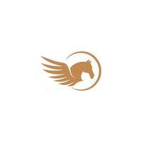 Pegasus logo icoon ontwerp illustratie vector