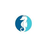 zee paard vector logo ontwerp