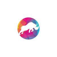neushoorn logo vector ontwerp. neushoorns logo voor sport club of team. boos neushoorn logo