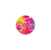 fiets vector logo ontwerp. fiets winkel zakelijke branding identiteit . fiets logo.