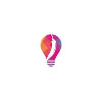 Chili heet en pittig voedsel vector logo ontwerp inspiratie. Chili peper lamp vorm concept icoon vector logo sjabloon.