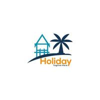vakantie logo icoon ontwerp vector
