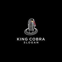 koning cobra logo icoon ontwerp vector