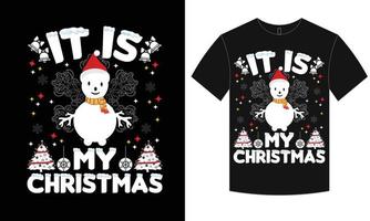 kerst t-shirt ontwerp vector