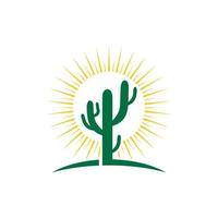 cactus icoon logo sjabloon vector