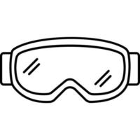 ski stofbril welke kan gemakkelijk aanpassen of Bewerk vector