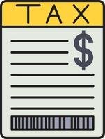 belasting Bill vector illustratie Aan een achtergrond.premium kwaliteit symbolen.vector pictogrammen voor concept en grafisch ontwerp.