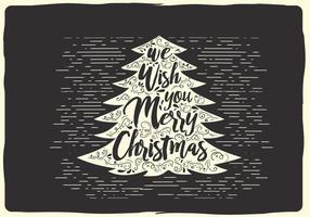 Gratis Kerst Vector Typografie