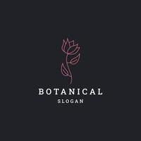 botanisch logo icoon ontwerp sjabloon vector illustratie