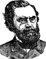 carl schurz, wijnoogst illustratie vector