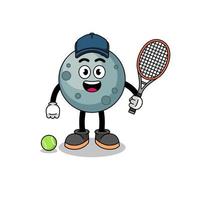 asteroïde illustratie net zo een tennis speler vector