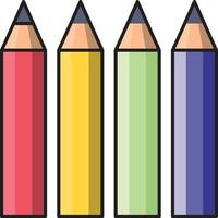 kleuren potlood vector illustratie Aan een achtergrond.premium kwaliteit symbolen.vector pictogrammen voor concept en grafisch ontwerp.