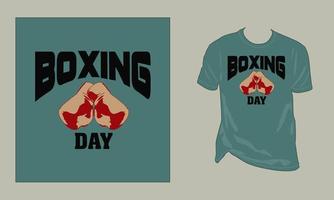 boksen dag t overhemd ontwerp vector illustratie