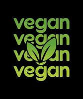 veganistisch logo vector t-shirt ontwerp