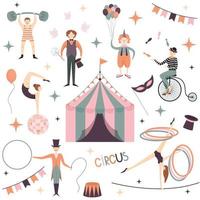 circus artiesten verzameling vector
