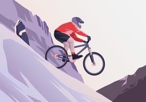 Rocky Bicycle Trail Vector