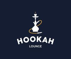 shisha bar logo, hookah lounge logo sjabloon vector