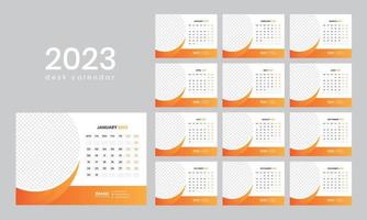 bureaukalender 2023 vector