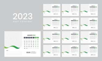 bureaukalender 2023 vector