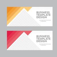 bedrijf zakelijke web banners vector