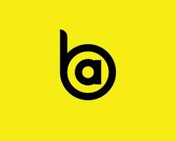 ba ab logo ontwerp vector sjabloon