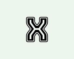 X logo ontwerp vector sjabloon