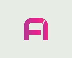 af fa logo ontwerp vector sjabloon