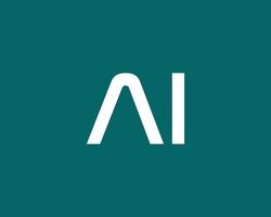 ai IA logo ontwerp vector sjabloon