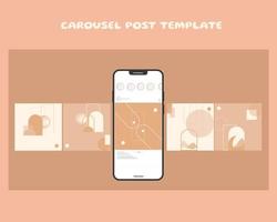 social media carrousel postsjabloon vector