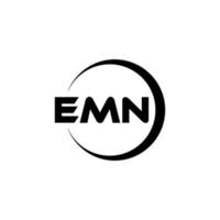 emn brief logo ontwerp in illustratie. vector logo, schoonschrift ontwerpen voor logo, poster, uitnodiging, enz.