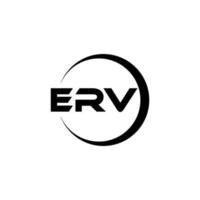 erv brief logo ontwerp in illustratie. vector logo, schoonschrift ontwerpen voor logo, poster, uitnodiging, enz.