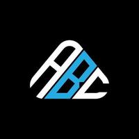 abc brief logo creatief ontwerp met vector grafisch, abc gemakkelijk en modern logo in driehoek vorm geven aan.
