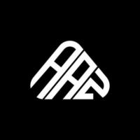 aaz brief logo creatief ontwerp met vector grafisch, aaz gemakkelijk en modern logo in driehoek vorm geven aan.