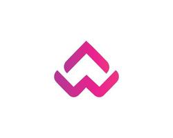 aw wa logo ontwerp vector sjabloon