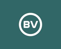 bv vb logo ontwerp vector sjabloon