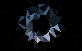 donker blauwe vector wazig driehoek sjabloon.