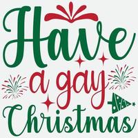 hebben een homo Kerstmis vector