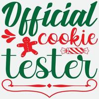 officiële cookietester vector