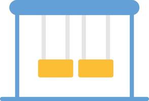 schommel plat pictogram vector