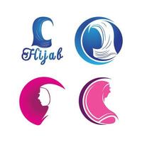 gemakkelijk hoofddoek logo icoon vector